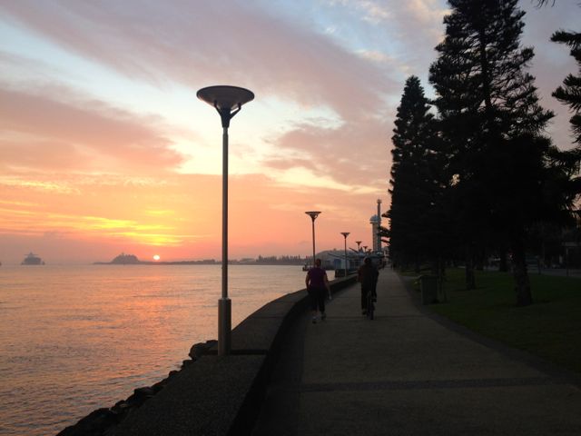 Nice start to the day for walkers and runners.