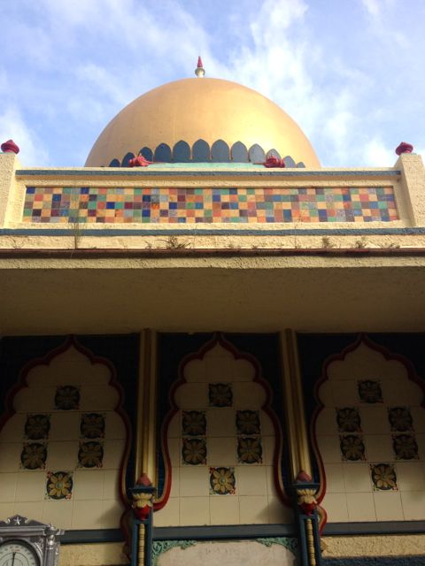 The old elephant enclosure - they've moved out, but it's still a beautiful building.