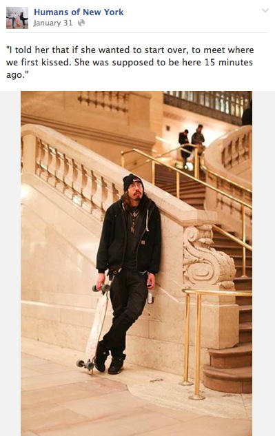 [Image from Humans of New York Facebook page.]