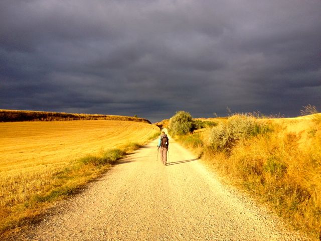 Steph on the Camino. I am available to photograph weddings, parties, etc on my iPhone.